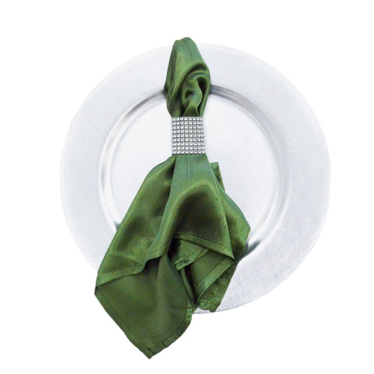 Willow Green Satin Napkin Chair Flair